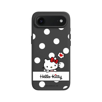 iPhone Air SolidX 黑 - 三麗鷗-Hello Kitty - 普普風圓點