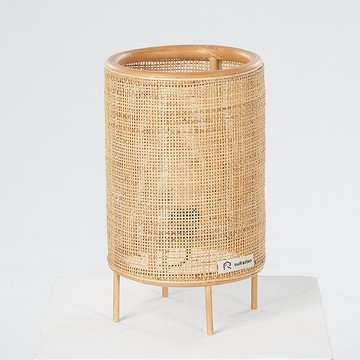 籐製落地燈不含燈泡