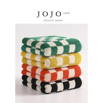 JOJO'S L. PD.Speech.毛巾棋盤格子純棉洗臉全棉吸水毛巾 | 卮言