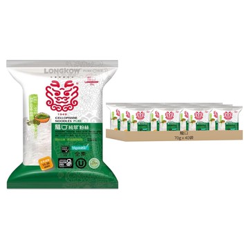 龍口 純翠粉絲 素食  70g  40袋
