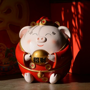 創意小豬存錢罐可存可取儲蓄擺件大人兒童大容量家居新婚生日禮物