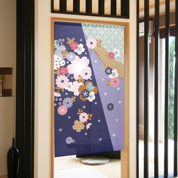 【預訂】日本製 紫花和風長門簾