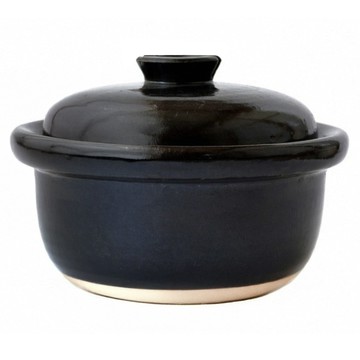 4TH-MARKET 日本製遠紅外線炊飯鍋2合 咖啡色 1.2L  1個  20.5cm