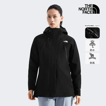 女款黑色FUTURELIGHT防水納米殼羽絨內裡三合一外套｜8EQQJK3