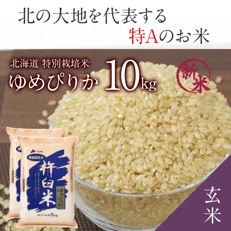 本日クーポンで10％OFF 特別栽培米 ゆめぴりか 玄米 10kg 5kg×2袋 新米 令和5年産 特A 玄米 10キロ 2023年産 送料無料