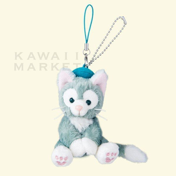 ジェラトーニ お座り ぬいぐるみ ストラップ ダッフィーの新しいお友達 猫 Gelatoni Duffy かわいい プレゼント ギフト ディズニー グッズ お土産 東京ディズニーシー限定 ビューティーショップ ソフィア ジェラトーニ キーホルダー Studiodeiure It