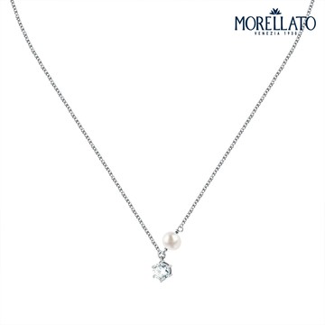【MORELLATO】Perla 925純銀珍斐項鍊-銀色 SXU54
