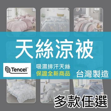 [現貨]台灣製天絲涼被｜四季被｜吸濕排汗 萊賽爾纖維｜舒適透氣 可機洗 賴床寢具 工廠直營  (全A版，正反面同花色)