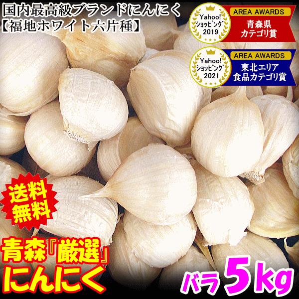 にんにく 青森 5kg バラ 皮剥け無し 正品 送料無料 (500g×10個) 青森県産にんにく 5キロ バラニンニク