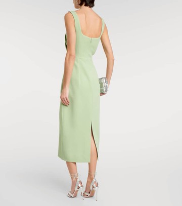 Emilia Wickstead Arina pleated crêpe midi dress