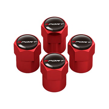 Bebehome 鋁合金輪胎氣門嘴帽  4個  紅色