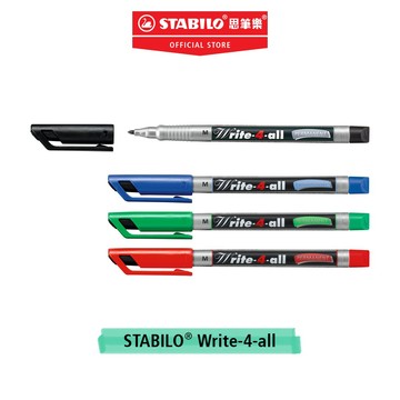 【STABILO思筆樂】 Write-4-all 萬能樂萬用油性記號筆 可書寫特殊材質表面 耐高溫筆跡清晰