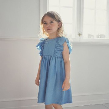 Brands4kids 短袖洋裝(藍灰)_ HUTTEliHUT系列