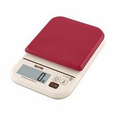 タニタ デジタルクッキングスケール (2kg) KJ-210M 　レッド 【864】 [振込不可]