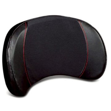 BONFORM 柔韌皮革雙拼色系腰墊 5725-76BK  1個  黑色