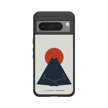 Pixel 8 Pro SolidSuit 黑 - ilovedoodle (Lim Heng Swee) - Cat Landscape - Meditation 貓咪冥想