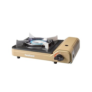 《Iwatani 岩谷》磁吸式防風瓦斯爐｜【海怪野行】香檳金 磁吸式 防風 瓦斯爐 CB-VT-1 3.0kw 附外盒