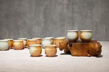 | 30cc | 純瓷茶杯 茶席茶杯 柴燒茶杯 瓷杯【臻麟陶藝】