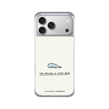 iPhone 17 Pro Max ClearX (MagSafe 兼容) 霜透灰 - ilovedoodle (Lim Heng Swee) - I'm Feeling A Little Blue 鯨魚
