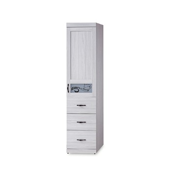 ASSARI-密卡登1.5尺三抽衣櫃(寬45x深57x高195cm)