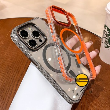 防滑邊框 金屬鏡頭框支架 磁吸 適用 iPhone17 16 手機殼 11 12 13 14 15 Pro Max防摔殼