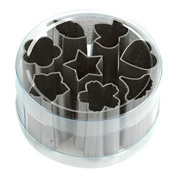 Star 8種造型迷你壓花模具組 PP塑膠材質 韓國製造  灰色  1組