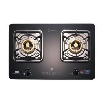 國泰雙口銅雙環強化玻璃檯面爐KT-6013(LPG)_桶裝【北北基桃】