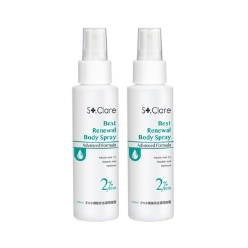 St.Clare 2%水楊酸背痘調理噴霧100mlx2入(全新升級)