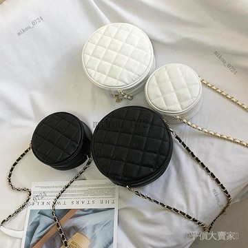🎇免運特價✨小香風包包女2025新款斜挎包女學生ins女小包百搭簡約單肩圓形包#免運