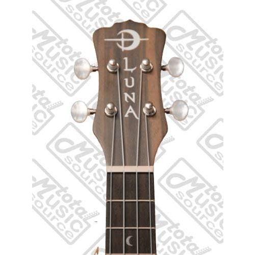 Luna Mahogany Concert Ukulele with Lizard Design, UKE MO MAH, Bag, FREE Aquila