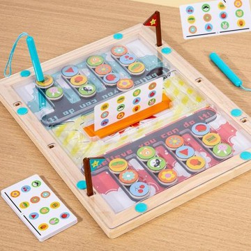 幼兒園磁性對戰移動走位棋桌面游戲益智親子互動思維玩具2-3-4歲