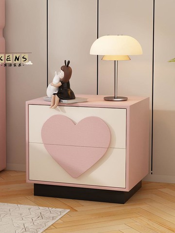 免運 公司貨 床頭櫃 床邊櫃 收納櫃 臥室床頭櫃 奶油簡約實木床頭柜現代家用床邊柜創意床邊臥室儲物柜小柜子收納工廠現貨直銷 全館八折 售後保障 新品特價 5K814