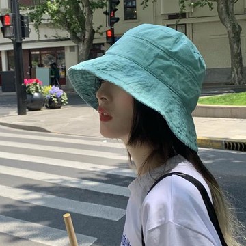 漁夫帽女夏薄款2025新款大頭圍戶外遮陽帽夏季韓版太陽防曬帽子女