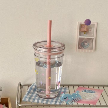 玻璃杯 隨手杯 飲料喝水杯子吸管咖啡杯便攜女生 杯具 咖啡杯 咖啡杯隨行杯 隨身杯 咖啡杯 隨行杯 700ml 吸管杯子