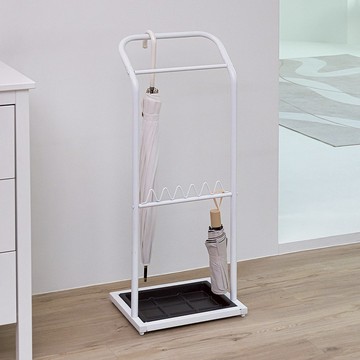 【Sim'n Coz】輕時尚九格傘架/雨傘掛架 (白)