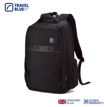【Travel Blue 藍旅】豪華款 商務背包-黑 後背包/筆電包/防水電腦包/雙肩包/大容量背包 TB3030