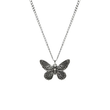 [韓國] [鋼飾] 蝴蝶訊號項鍊 / Butterfly Signal Necklace