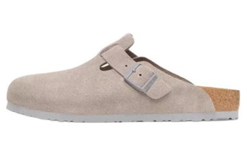 WMNS BIRKENSTOCK BOSTON SUEDE LEATHER STONE COIN