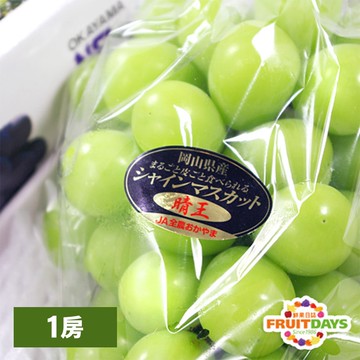 【鮮果日誌】日本岡山縣麝香晴王葡萄(Shine Muscat) / 一房-下單3個工作天出貨