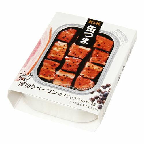 国分 KK 缶つま 厚切りベーコンのブラックペッパー味 105g ×6 メーカー直送