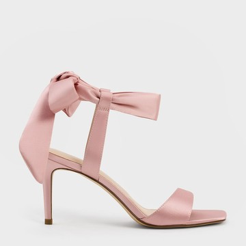 Eliana 蝴蝶結綁帶細跟鞋