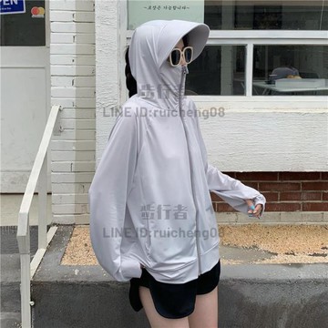 防曬衣女夏季薄款防紫外線連帽外套透氣時尚戶外防曬服潮【步行者戶外生活館】
