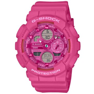 CASIO G-SHOCK 粉色時尚 雙顯腕錶 GMA-S140PP-4A