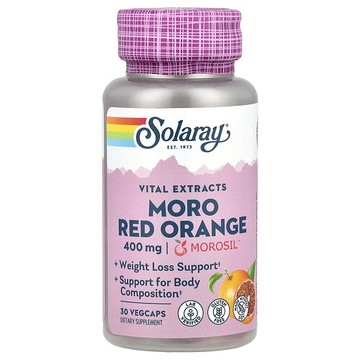 Solaray, 重要提取物，摩洛紅橙，400 毫克，30 粒素食膠囊