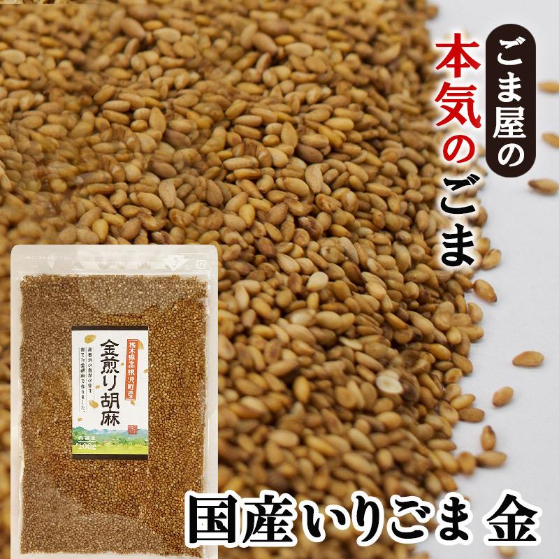 ごま 国産 いりごま 金 100g 栃木県産 高根沢産 金ごま 波里