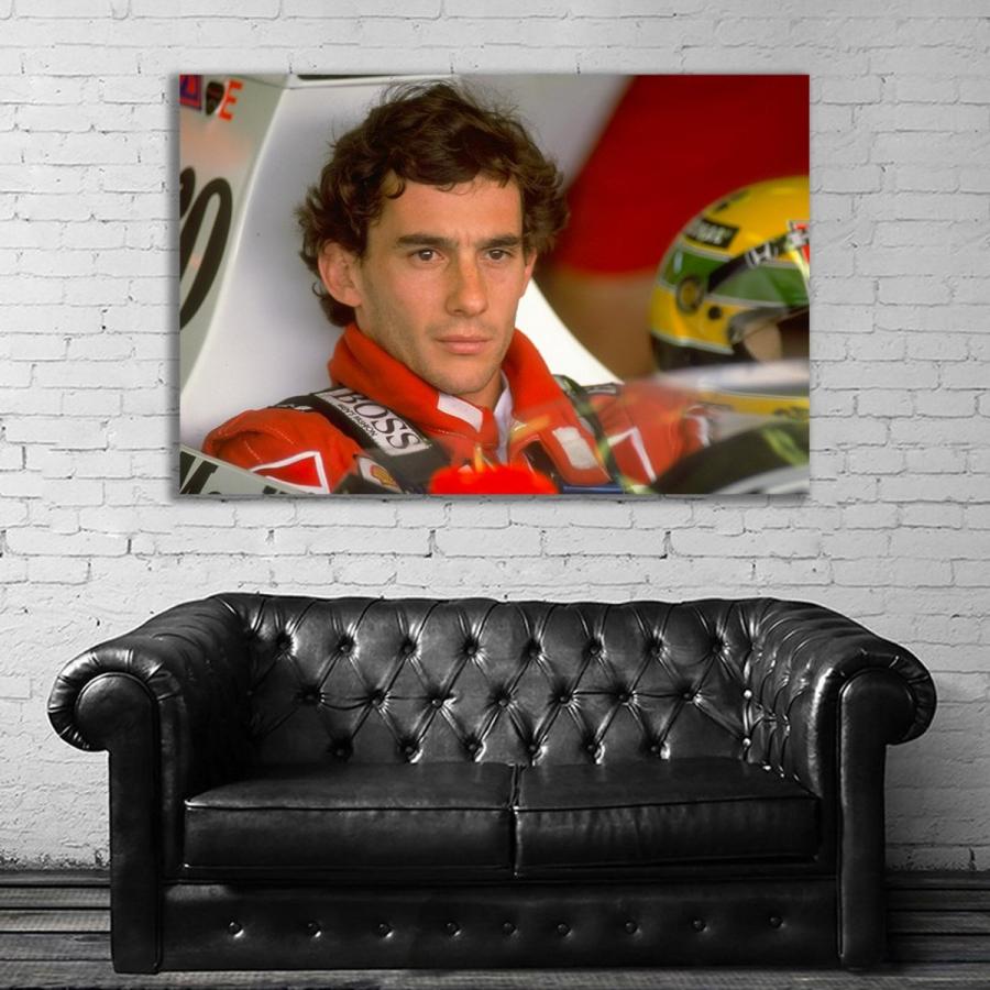 Ayrton Senna アイルトン・セナ 特大 ポスター 約150x100cm 海外 F1 インテリア グッズ 絵 雑貨 写真 フォト アート 大判 大 28