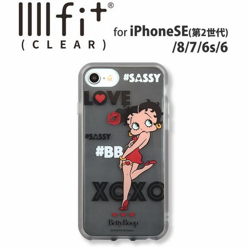 ベティ ブープ Iiiifit Clear Iphone Se 第二世代 8 7 6s 6対応ケース ベティちゃん クリア カバー グレー キャラクター Iphone アイホンse 第二世代 Se 人気 通販 Lineポイント最大get Lineショッピング