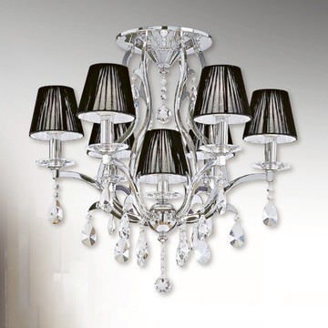 E14布罩水晶半吸頂燈 B20-13-60043