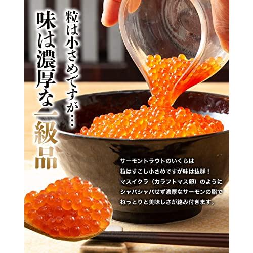 食の達人 いくら 醤油漬け トラウトサーモン 500g (250g×2P)