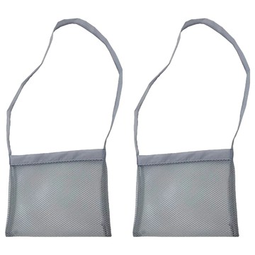 bebehome 多功能收納袋 網狀手提袋  灰色  2個